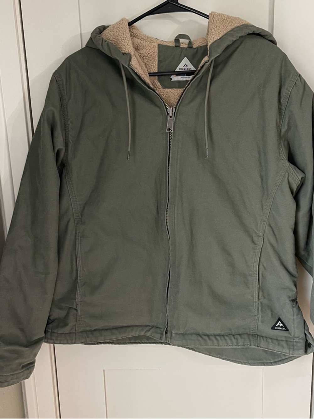 Ridgecut Ladies Toughwear Duck Canvas Jacket Chore Barn Coat Lined Sanded Lg